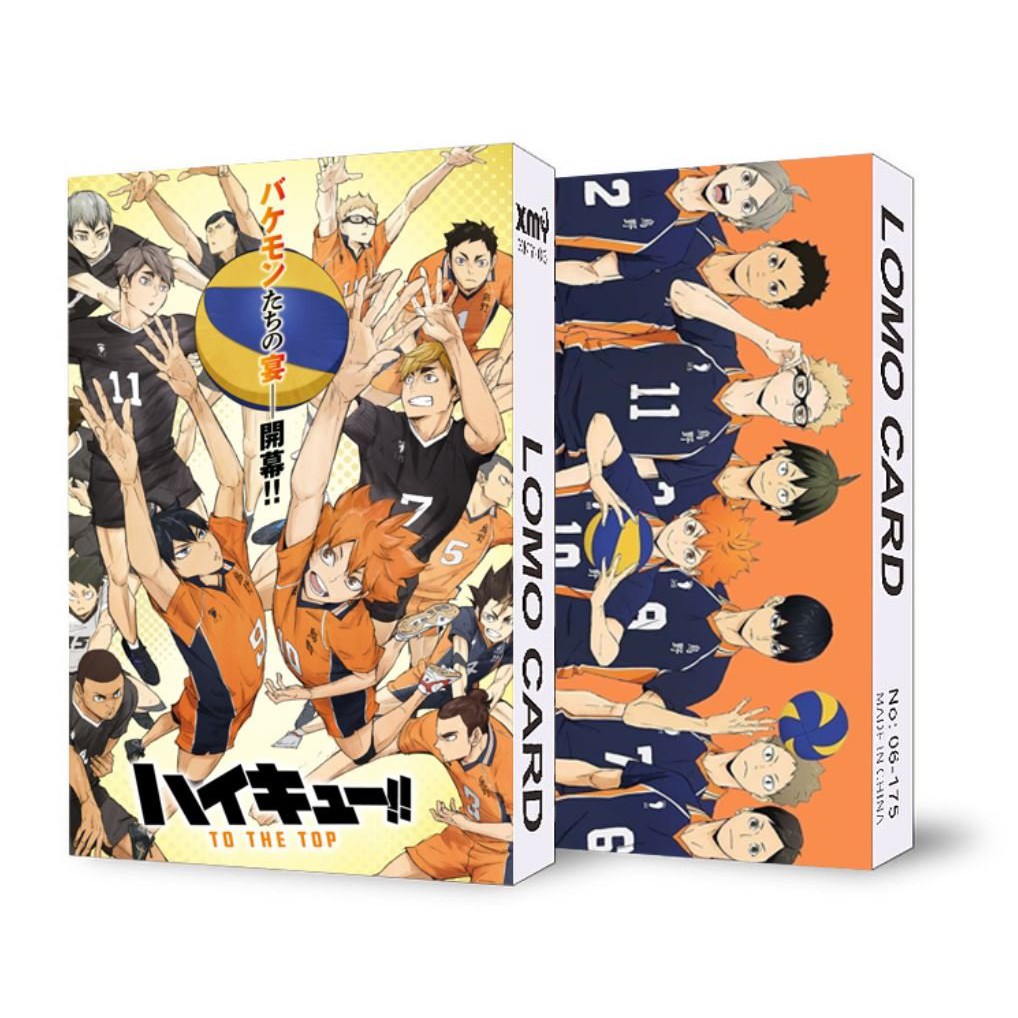 (KHÔNG KÈM HỘP) Hộp ảnh lomo in hình HAIKYUU! anime VUA BÓNG CHUYỀN 30 tấm dễ thương xinh xắn