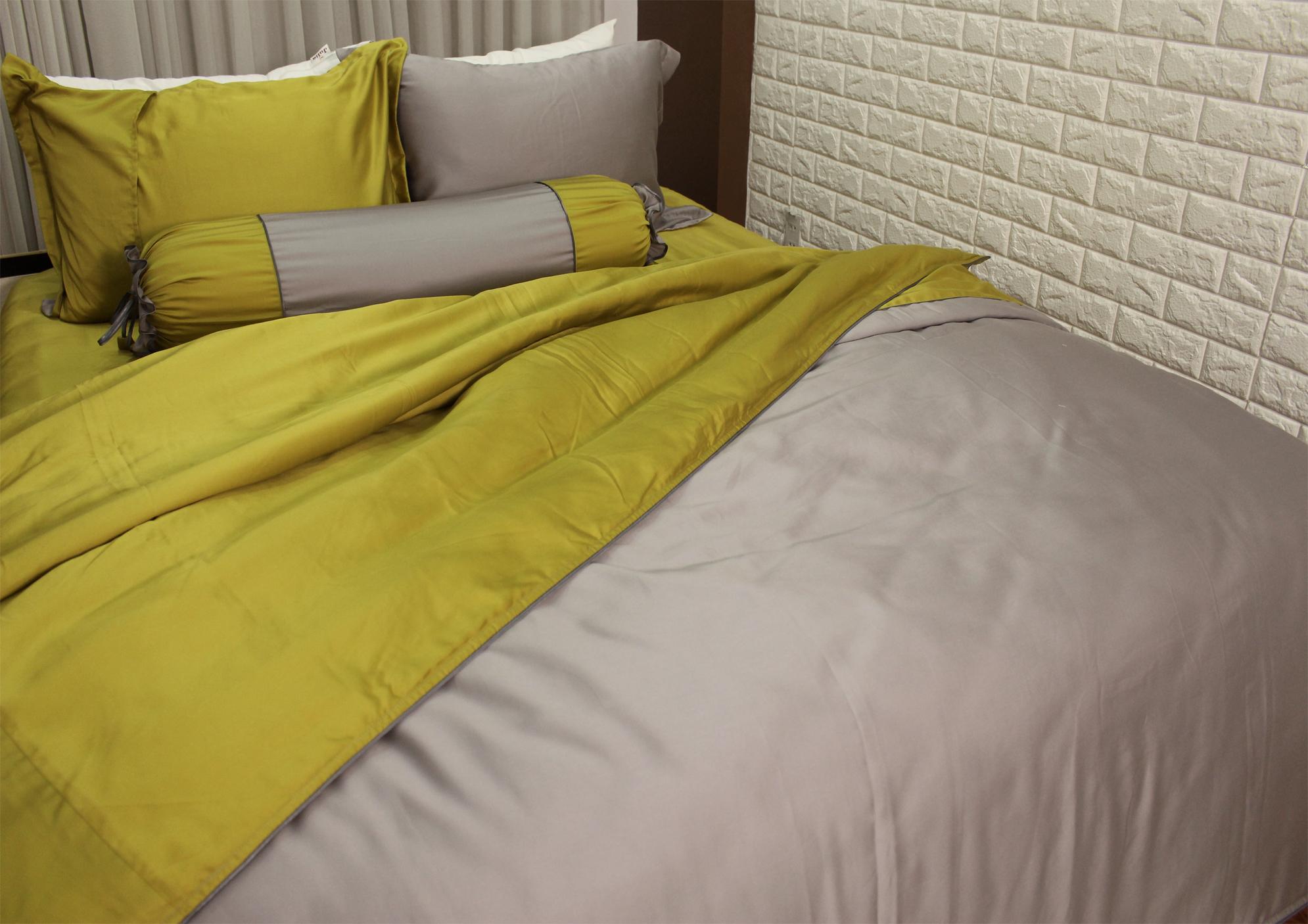 Bộ chăn ga gối 5 món lụa tencel Hàn Julia 880BG18