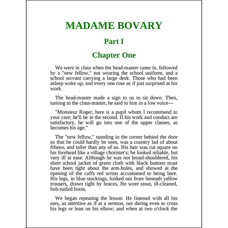 Evergreens: Madame Bovary