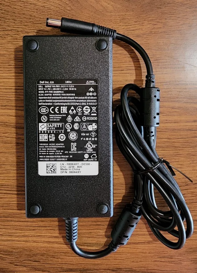 Sạc dành cho Laptop Dell (Các loại) 19.5V 9.23A 180W - Chân kim to 7.4 mm x 5.0 mm hàng nhập khẩu.