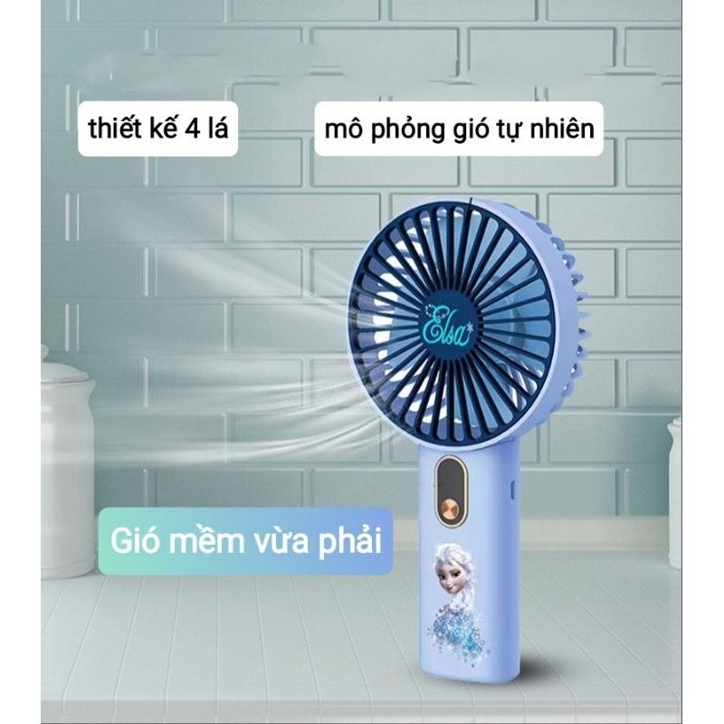 Quạt tích điện cầm tay hàng DlSNEY . Hình hoạt hình xinh xắn