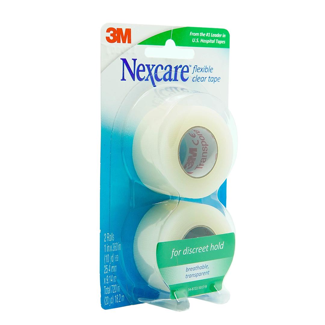 Băng cuộn y tế Nexcare 3M 25.4x9.14mm - Vỉ 2 cuộn trong suốt, xé dễ dàng, keo y tế siêu dính, thoáng khí 771-2PK