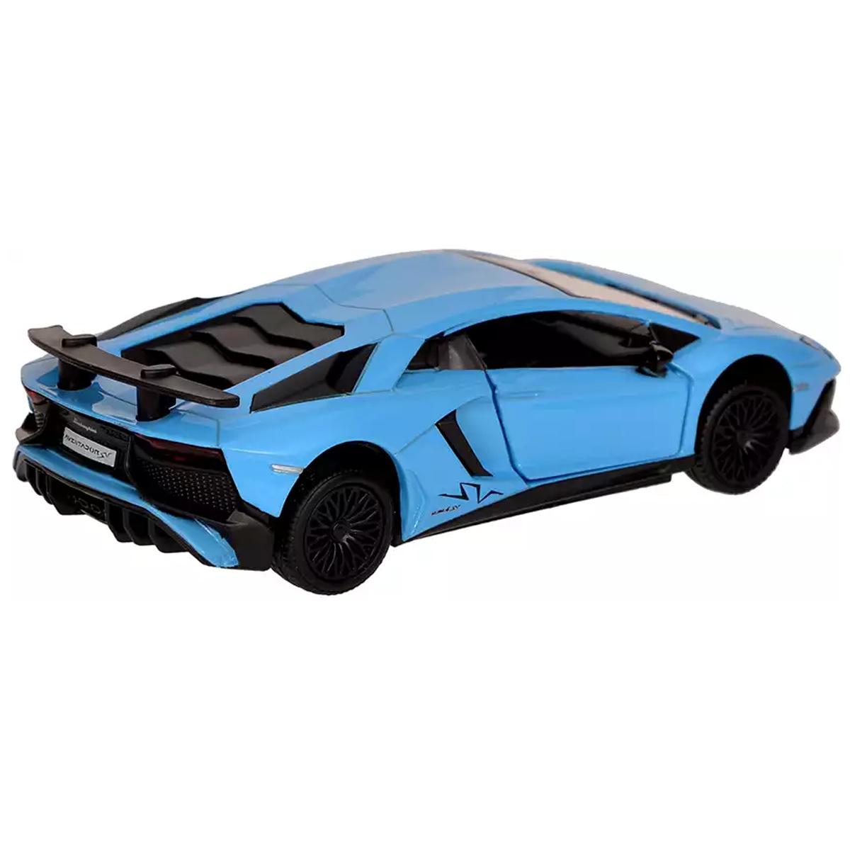 Đồ Chơi Mô Hình Xe Thể Thao - Lamborghini Aventador Chạy Trớn - RMZ City 554990 - Màu Xanh Dương