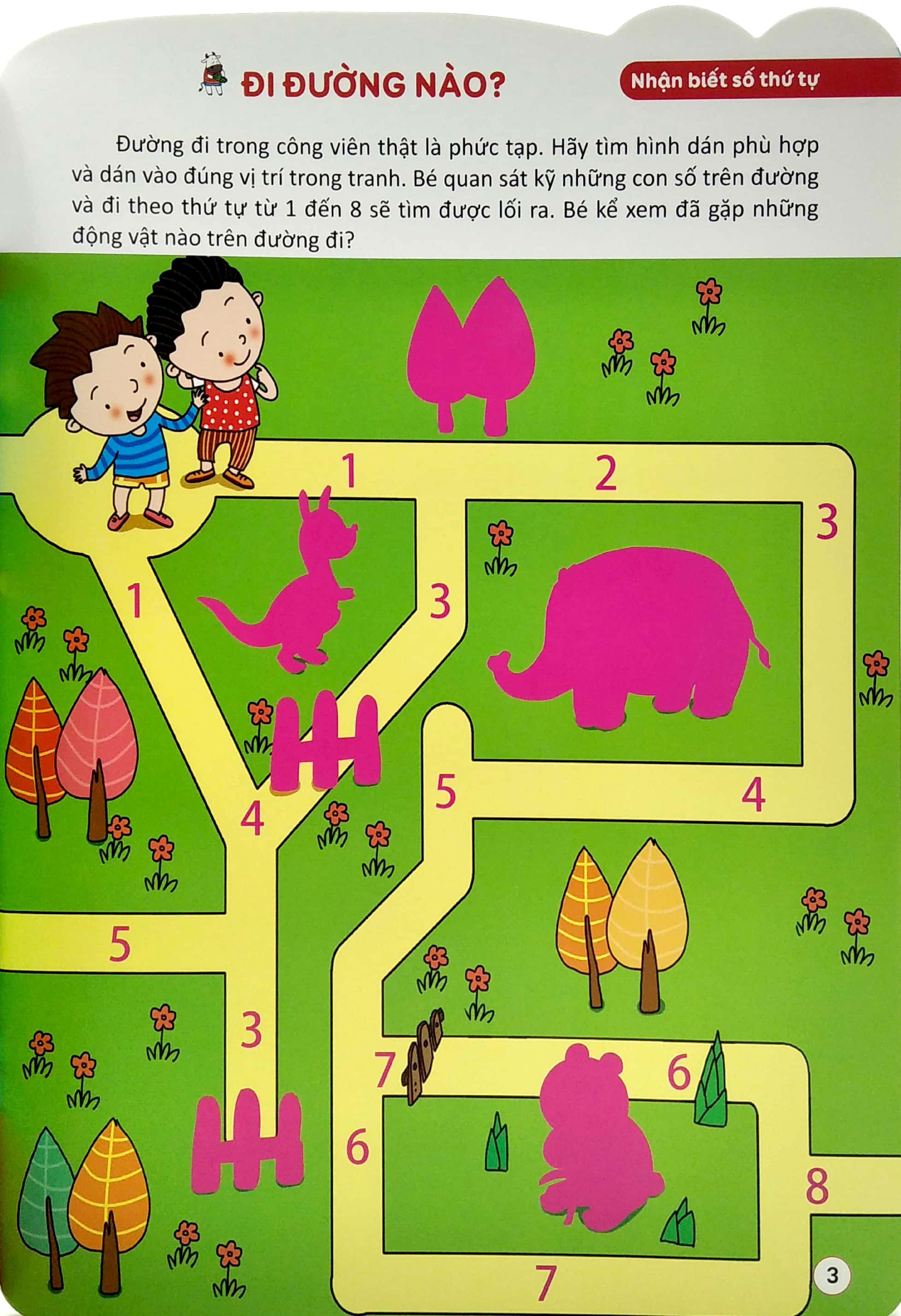 178 Stickers - Bóc Dán Thông Minh Phát Triển Khả Năng Tư Duy Toán Học (3 - 4 Tuổi) - Tập 5