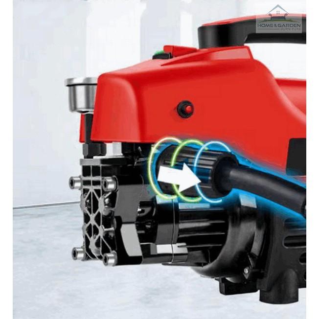 Máy xịt rửa xe công suất lớn siêu mạnh 1400W 10 mét dây