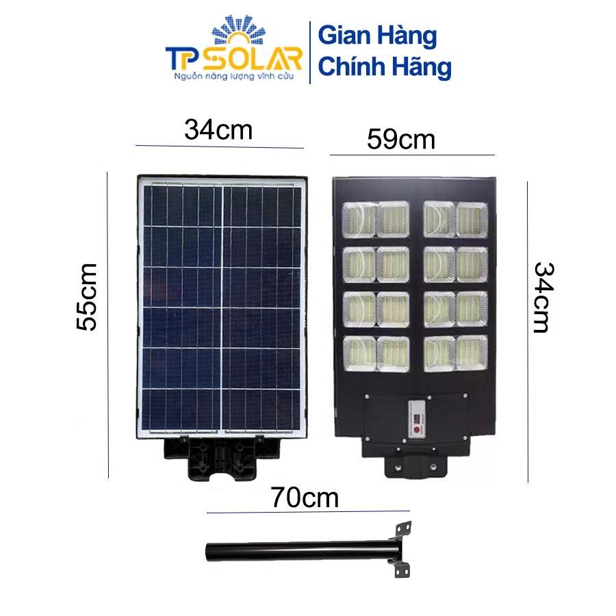 Đèn Đường Liền Thể Kép Năng Lượng Mặt Trời TP Solar TP-D400 Công Suất 400W Chống Nước IP65