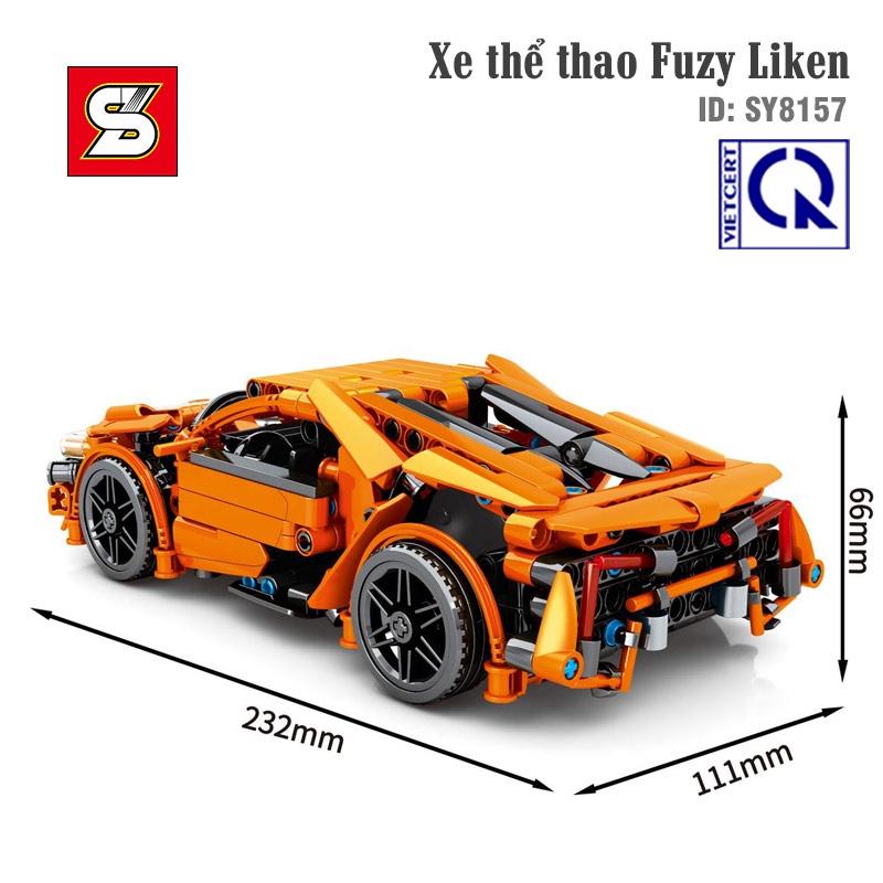 Đồ chơi lắp ráp Xe thể thao Fuzy Liken - SY BLOCK SY8157 _ 469 chi tiết