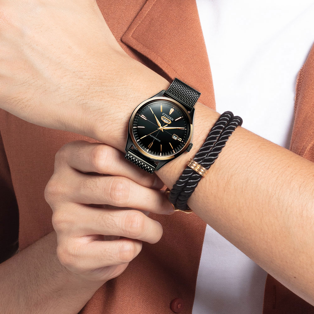 Đồng Hồ Citizen C7 Dây Thép Không Gỉ NH8396-82E - Mặt Đen
