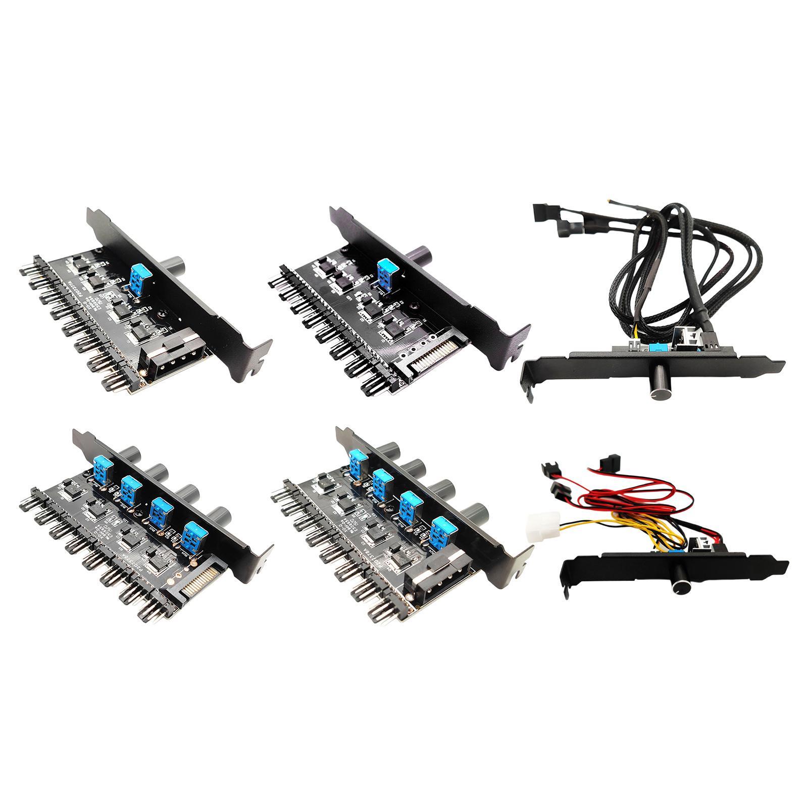 12V Computer PC Hub Regulator 3 8 Way 4Pin 3Pin Speed Controller