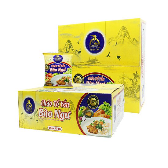 Cháo Tổ Yến Bào Ngư Rong Biển Evernest 30 Gói/ Thùng