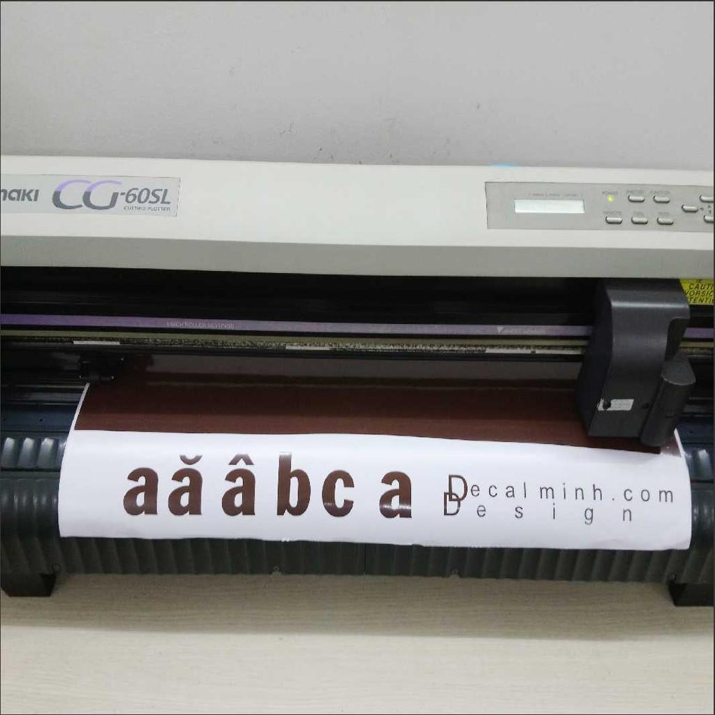 Bảng chữa cái Tiếng Việt bằng Decal có keo sẵn