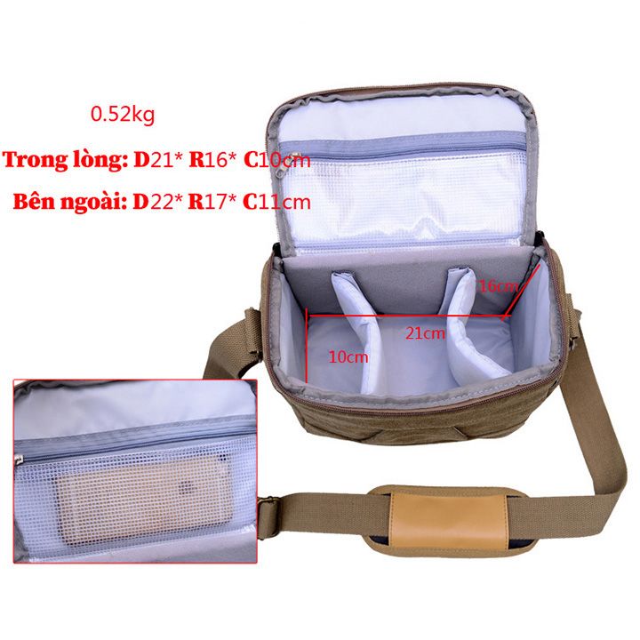 Túi đựng máy ảnh thời trang cao cấp - Oz107