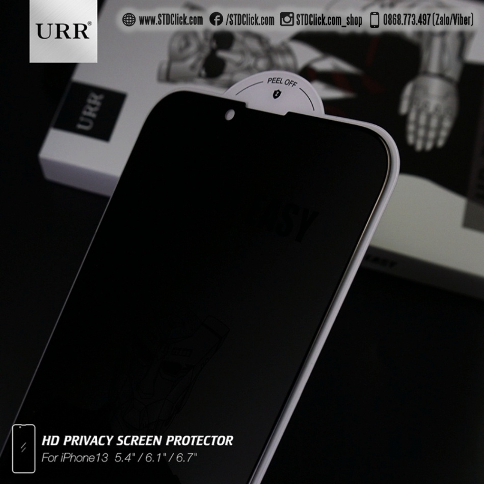 KÍNH CƯỜNG LỰC CHỐNG NHÌN TRỘM DÀNH CHO ĐIỆN THOẠI IPHONE 14 PRO MAX - 14 PRO - 14 PLUS - 13 PRO MAX - 13 PRO URR AUTOBOT