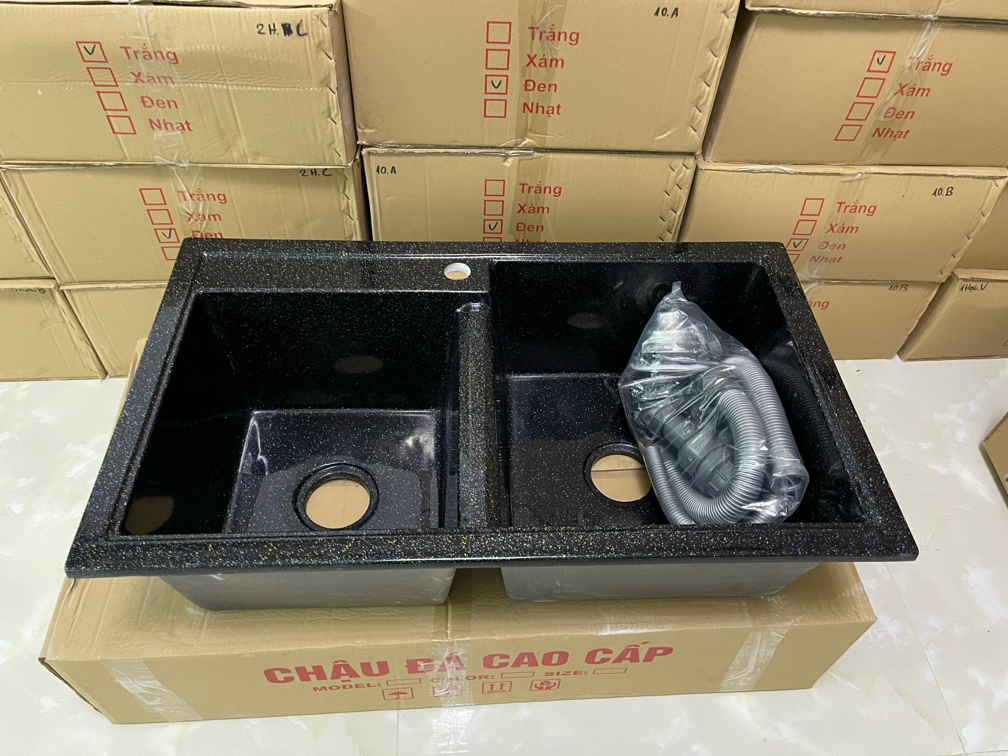 Chậu rửa chén đá nhân tạo 84*50*23