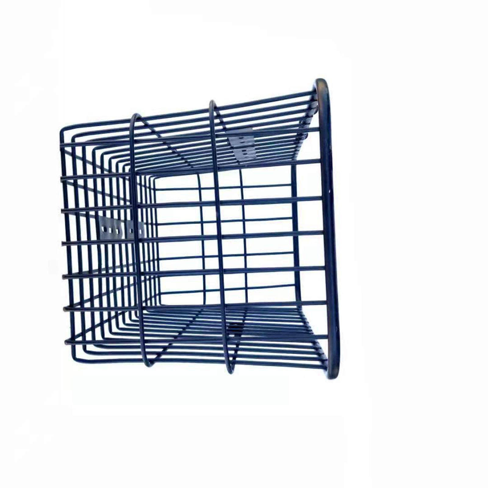 Bike Rear Basket Bike Storage Basket Black Holder Container Holding Water Bottle, Toys, Snacks Universal with Cover Hanging Cycling Baskets
