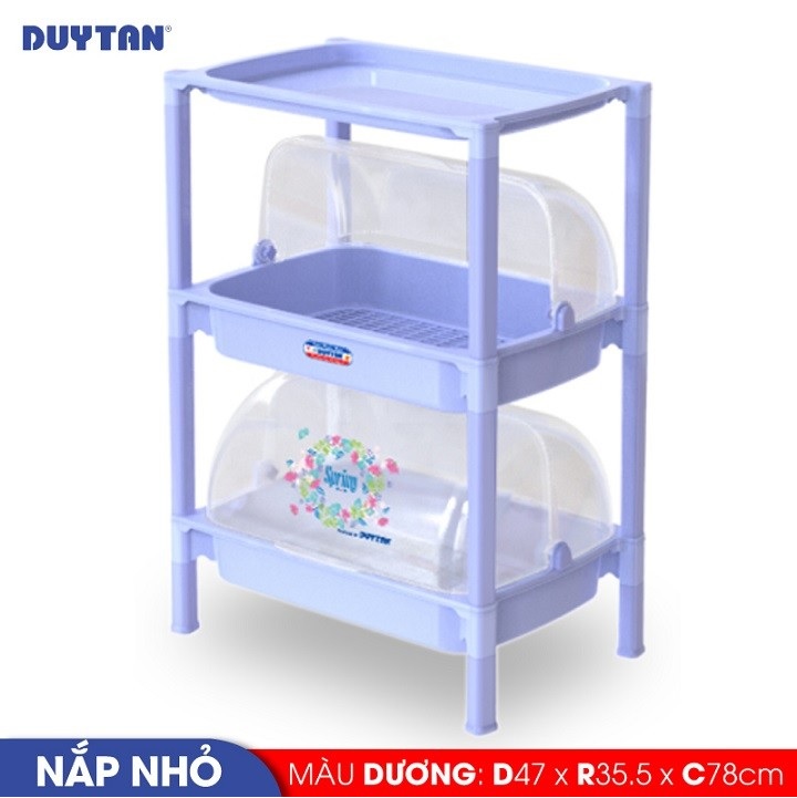 Kệ nắp nhỏ nhựa Duy Tân 2 ngăn  - 04090 - Giao màu ngẫu nhiên - Hàng chính hãng