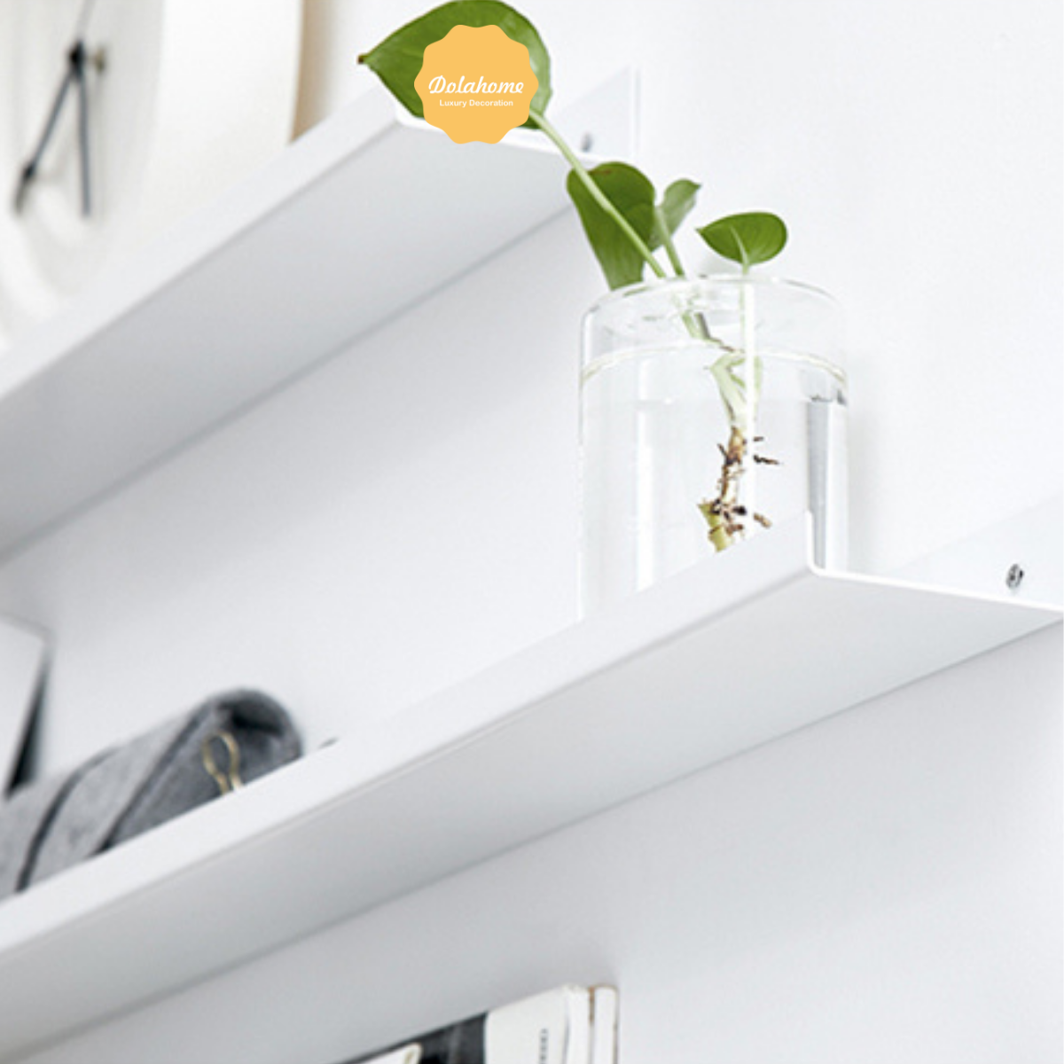 Kệ treo tường sắt sơn tĩnh điện cao cấp Dola Home. Kệ để đồ tiện dụng, kệ decor trang trí nhà cửa, phòng khách