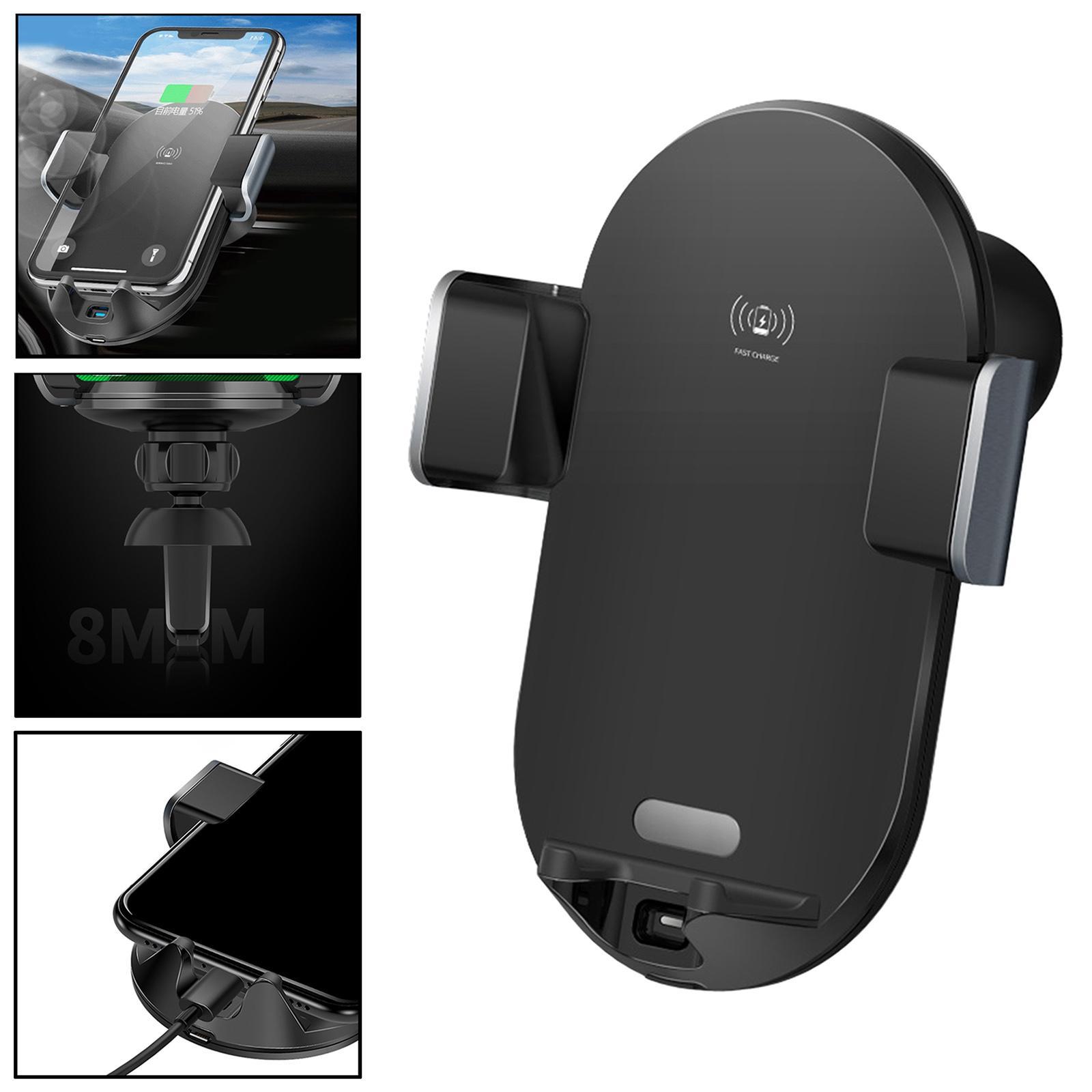 Phone Car Wireless Charger Mount Holder 10W Qi for Cellphones between 66mm-85mm Easy to Install Fast Charging Lightweight