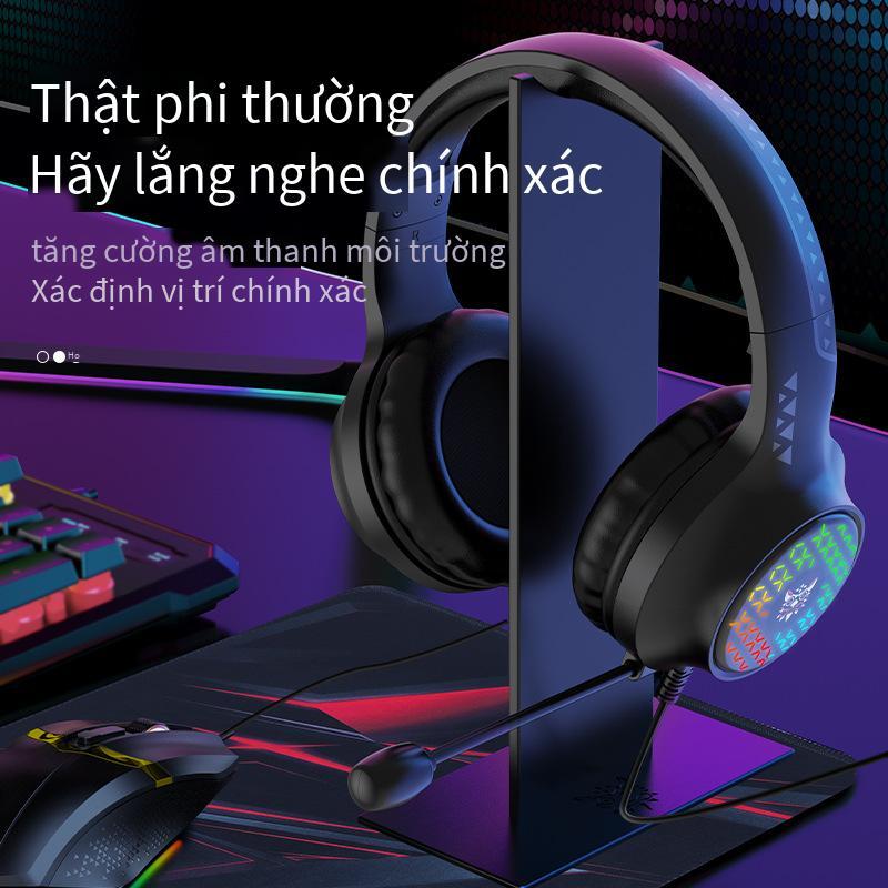 Phong Cách Mới Nhất Trò Chơi ONIKUMA Bộ Năm Bộ Dạ Quang Tai Nghe Chuột Cơ Bàn Phím Miếng Lót Chuột Chân Đế Bộ