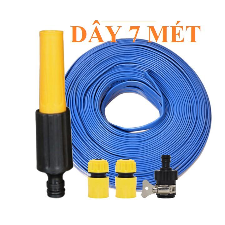 Bộ dây vòi xịt nước rửa xe, tưới cây . tăng áp 3 lần, loại 7m, 10m 206622-5 cút sập,nối đen + tặng khăn phượt