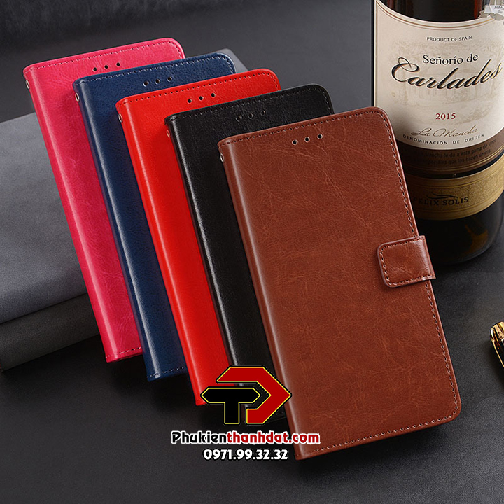 Bao da dạng ví cho OPPO Reno8 Z 5G có quai gài, ngăn để thẻ