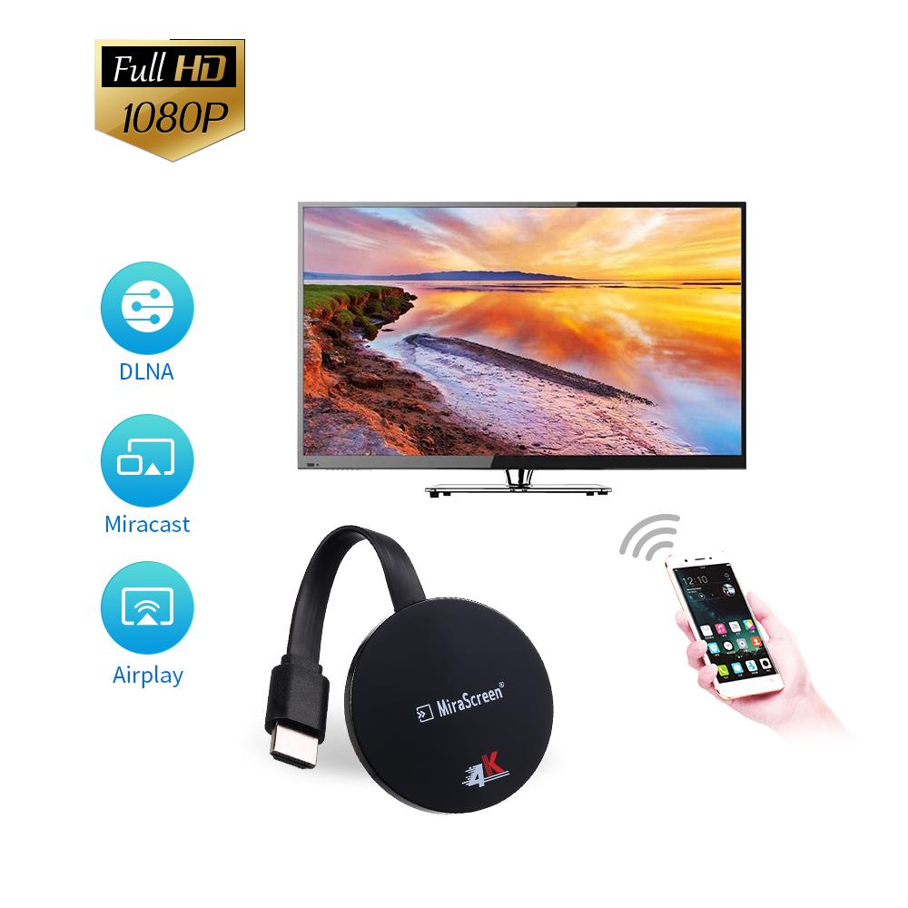 Wireless Dongle WiFi Display Dongle 1080P HD 4K Receiver Miracast Adapter Wireless Screen Converter Adapter DLNA Airplay