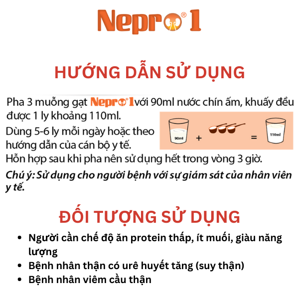 3 Hộp Sữa Bột VitaDairy Nepro 1 (900g)