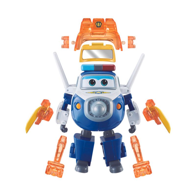 Đồ Chơi SUPERWINGS Robot Biến Hình Siêu Vệ Binh Cảnh Sát Paul Và Quả Bóng Sức Mạnh Muôn Thú YW760965