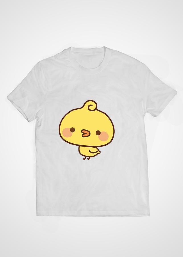 Áo thun cặp đôi Cotton màu trắng in hình mẫu 33