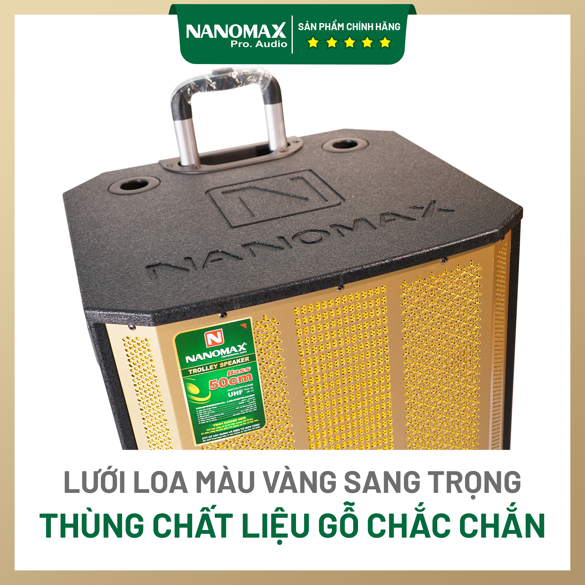 Loa Kéo Công Suất Lớn Nanomax SK-1801 Bass 5 Tấc 50cm Công Suất 950w Karaoke Bluetooth Hàng Chính Hãng