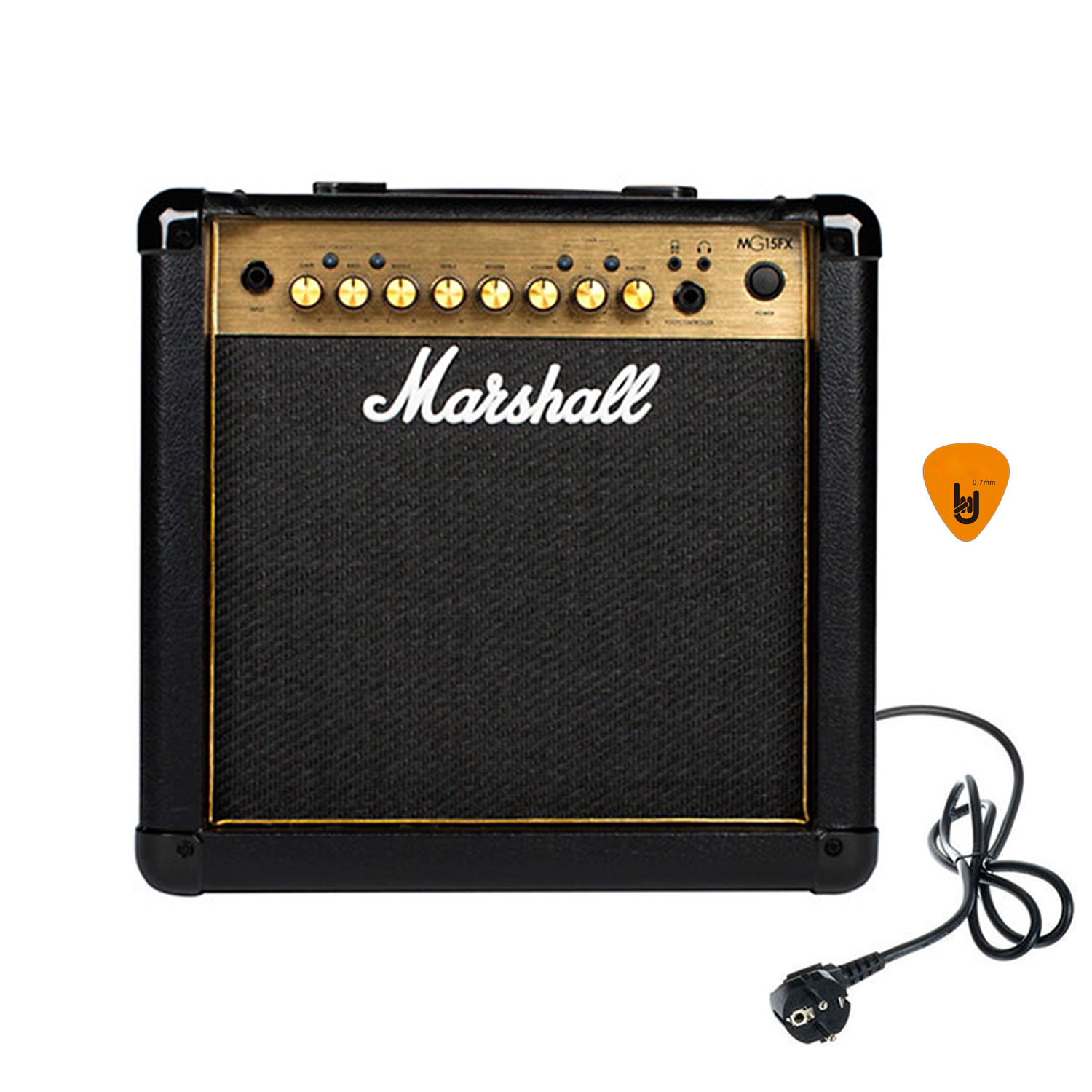 Ampli Marshall MG15FX Gold (Công Suất 15W) Amply Đàn Guitar Điện Combo Amplifier MG15GFX Hàng Chính Hãng - Kèm Móng Gẩy DreamMaker