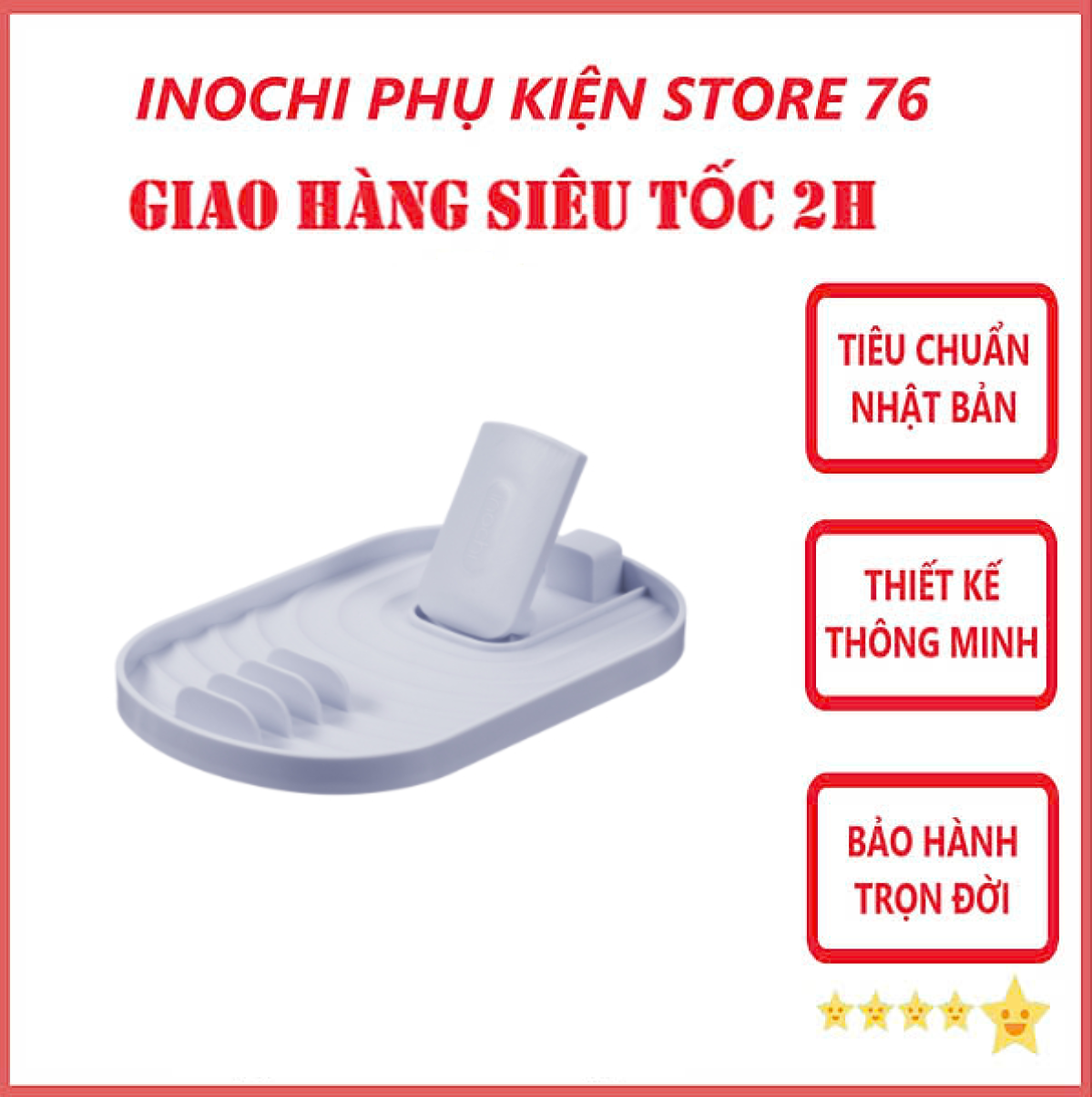 Khay gác dụng cụ nhà bếp Yoko - Hàng chính hãng inochi (Tặng kèm khăn lau nhà bếp yoko)