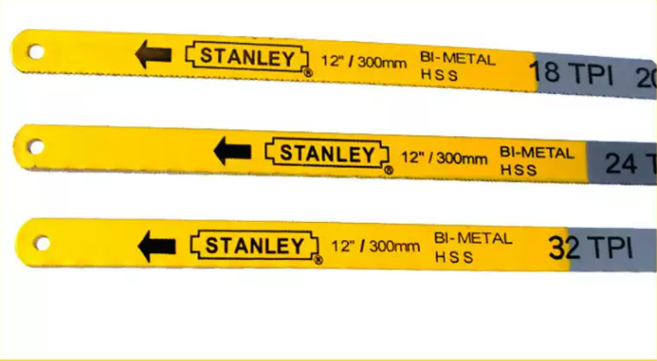 LƯỠI CƯA THẲNG BI-METAL 12&quot;-300MM SIZE 18T , 24T , 32T  (HỘP 100 LƯỠI) STANLEY 20-175 , 20-176 , 20-177 - HÀNG CHÍNH HÃNG