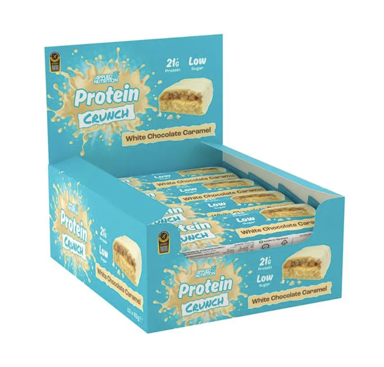 Applied Bar Protein Crunch - Applied Nutrition (Hộp 12 Cái) Protein bar cao cấp hỗ trợ cũng cấp năng lượng