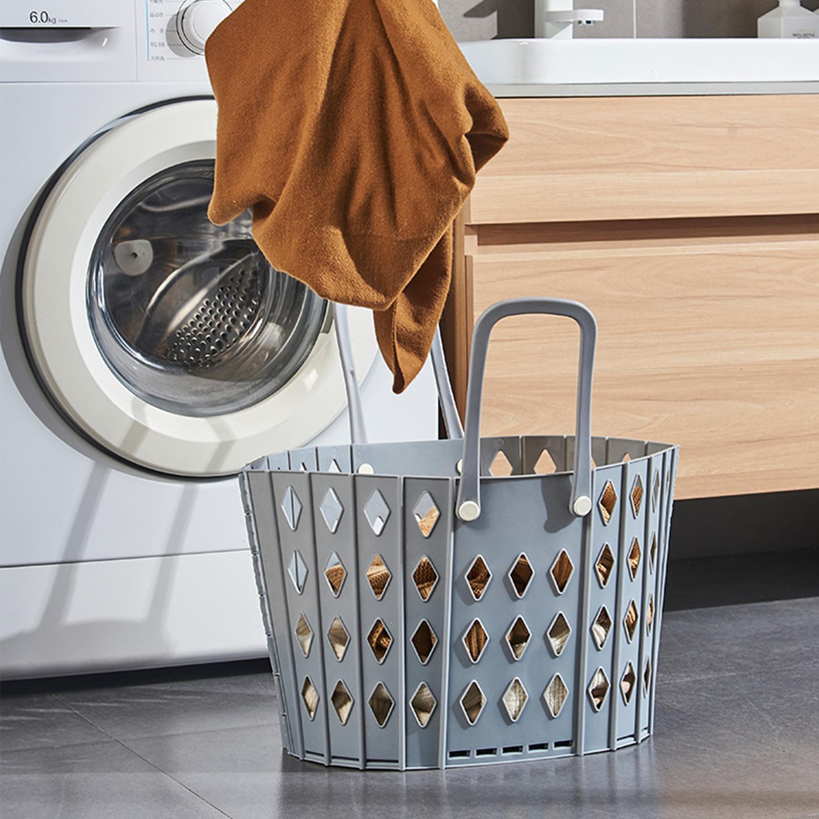 Laundry Basket Hamper Storage Organizer Basket for Dorm Bathroom Living Room