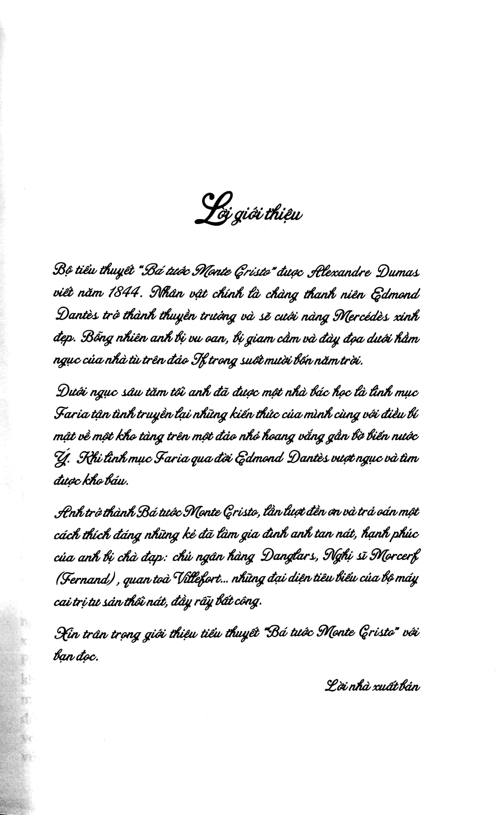 Bá Tước Monte Cristo