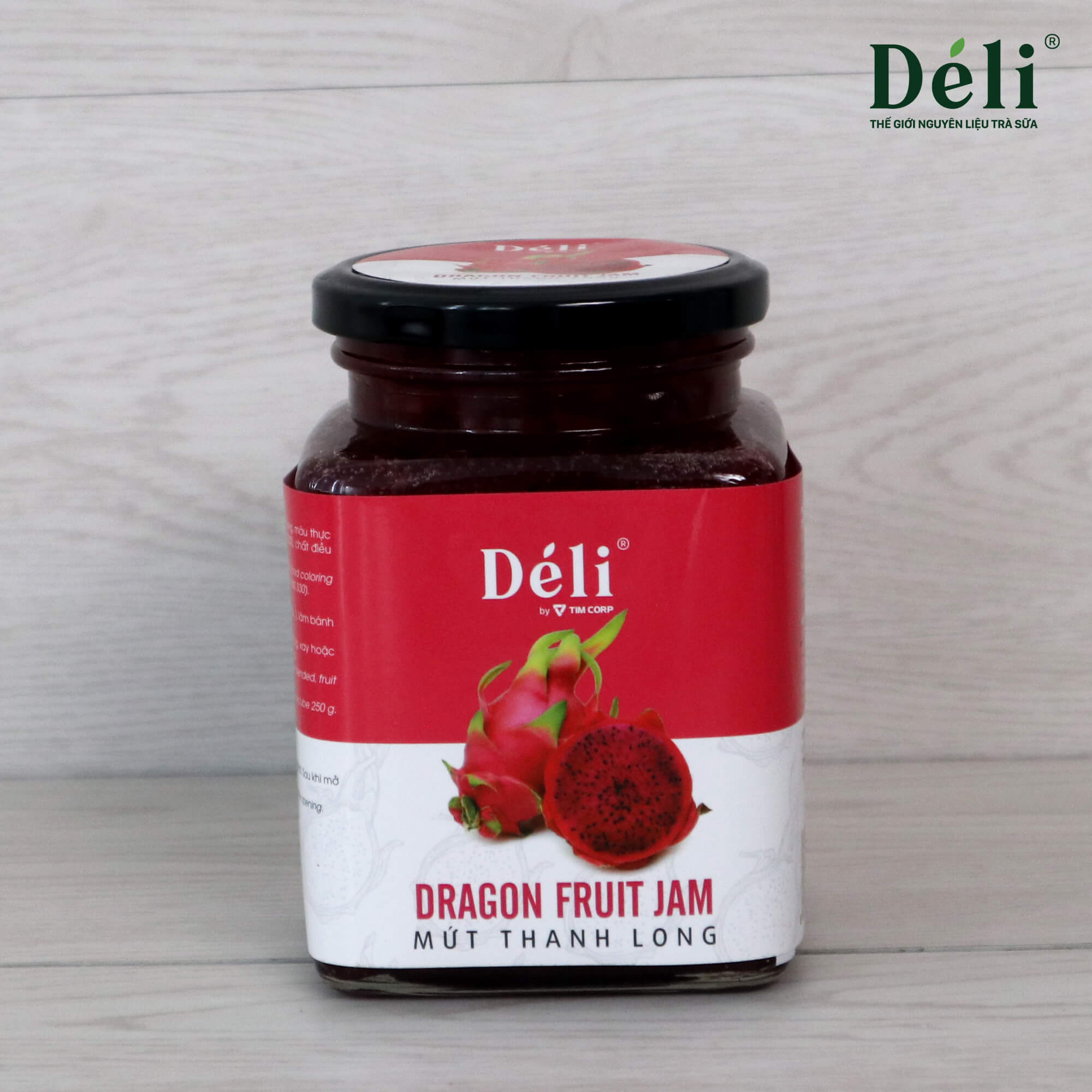 Mứt thanh long Déli 850gr, HSD: 18 tháng  Hủ thủy tinh, nguyên liệu pha trà trái cây, soda ,..