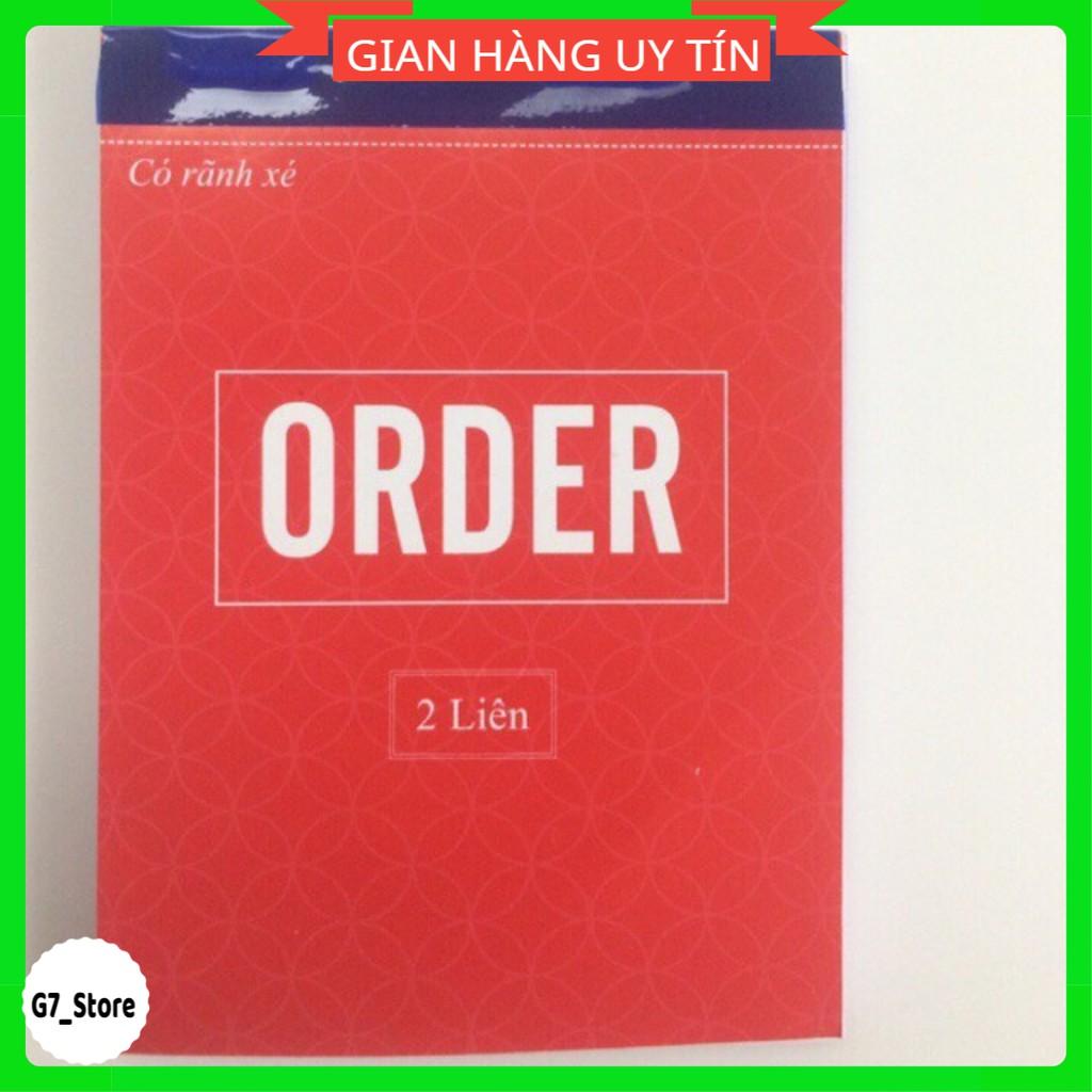 10 quyển O.rder 2 liên/3 liên dày 100tờ có rãnh xé,order 3 liên,order 2 liên