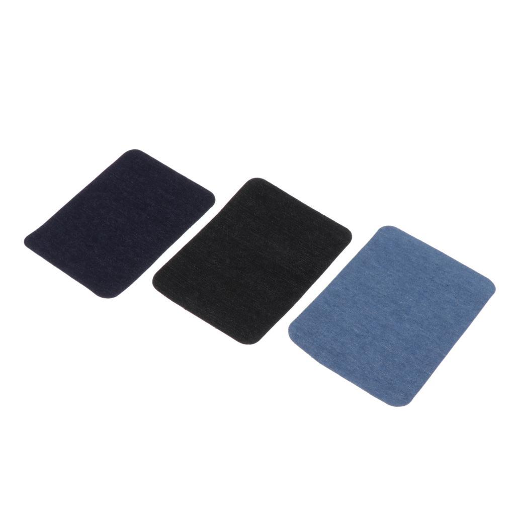 3 Đôi)-trên Khuỷu Tay Đầu Gối Jean Denim Miếng Dán Cho Sửa Chữa Trang Trí Táo
