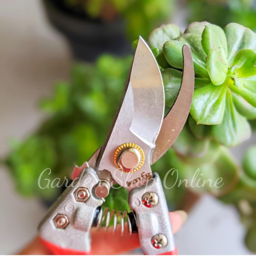 Kéo cắt cành lưỡi thép sắc bén không gỉ thương hiệu MFG tay cầm nhựa chống trơn trượt