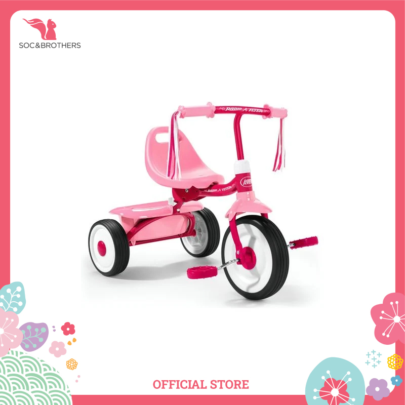 Xe đạp ba bánh trẻ em Radio Flyer Fold 2 Go Trike (Pink)