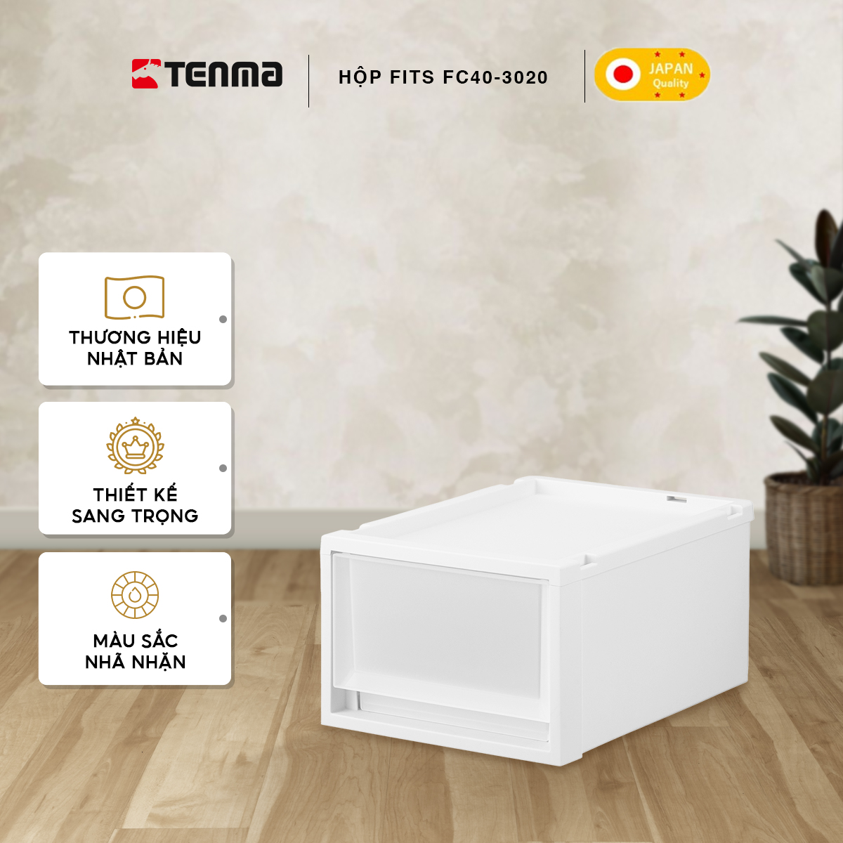Hộp Ngăn Kéo Nhựa Đa Năng TENMA, Fits FC40-3020