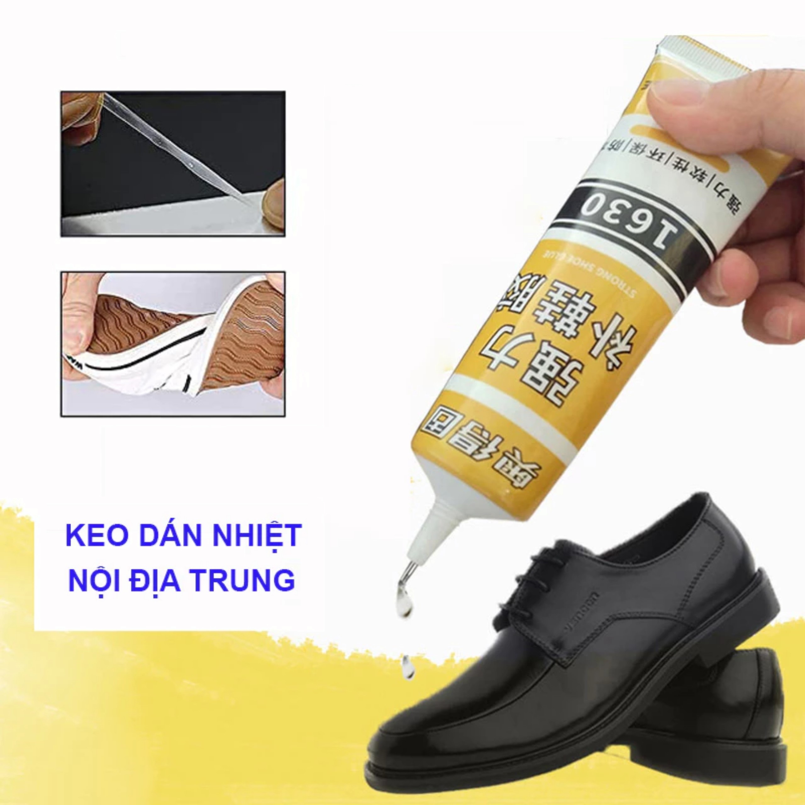 Keo Đa Năng Dán Đế Giầy Dép Thể Thao, Sneaker, Keo 1630 Dán Giày Dép Chuyên Dụng Siêu Dính, Siêu Bền, Tiện Lợi Trong Gia Đình. TakyHome 6070