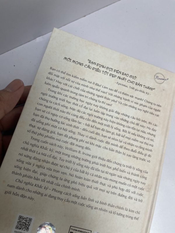 [15 năm Thaihabooks] CHỦ NGHĨA KHẮC KỶ - Phong cách sống bản lĩnh và bình thản - William B.Irvine - bìa cứng