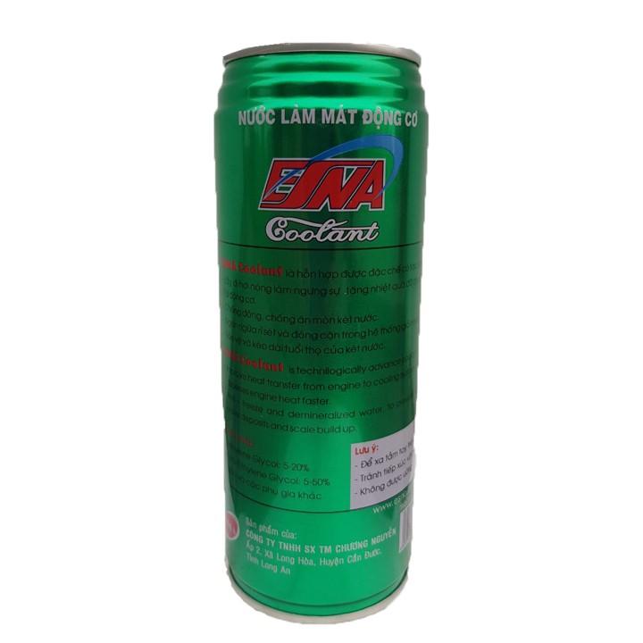 Bộ 2 lon nước làm mát động cơ xe máy, ô tô, tàu thuyền màu xanh Esna Coolant 500ml