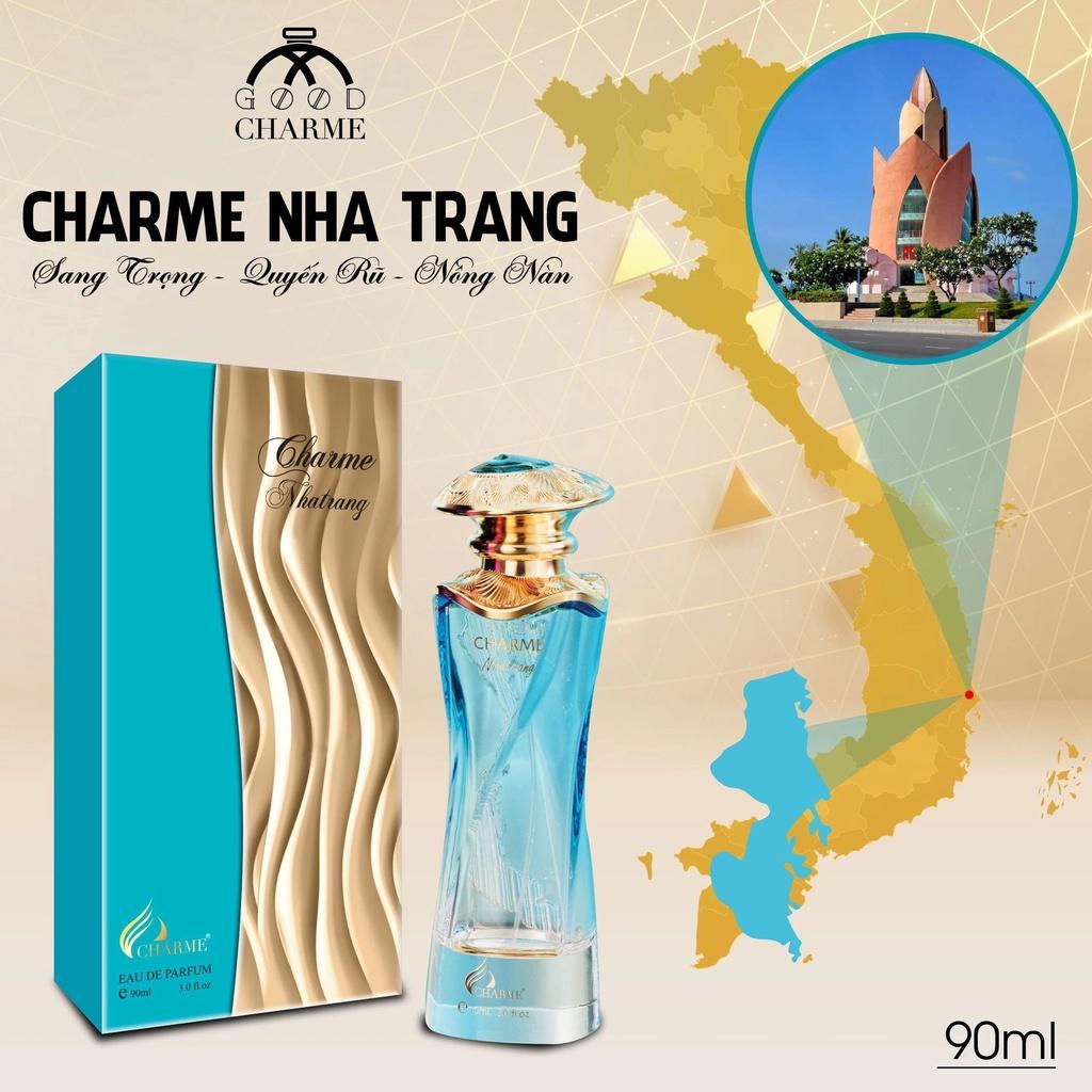 Nước hoa nữ cao cấp, Charme Nhatrang, lưu hương lâu, sang trọng, tinh tế, mùi hương man mát tựa biển cả, 90ml