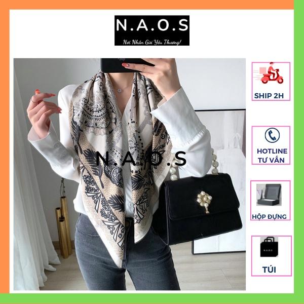 [KÈM HỘP+TÚI VẢI]-Khăn Đội đầu Lụa Vuông 90x90 cm Bandana Choàng Cổ đi biển Buộc Tóc Áo Yếm-Qùa tặng 20/10-quà tặng sinh nhật