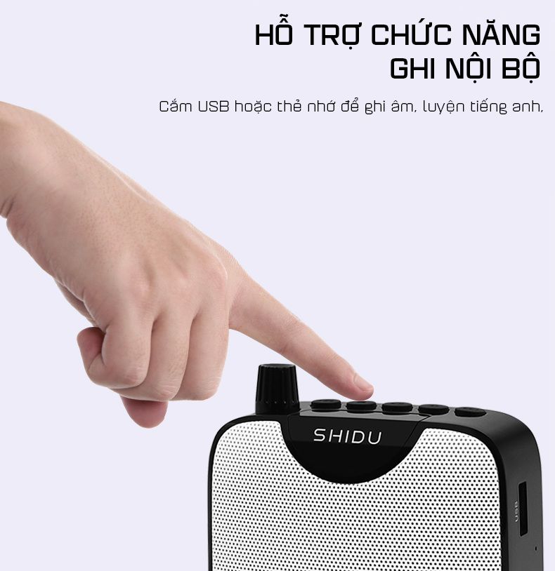 Máy Trợ Giảng Không Dây Shidu SD-M500 UHF - Hàng Chính Hãng