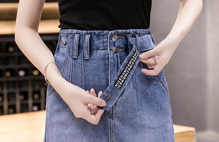 Chân váy jean ngang gối hàng thiết kế cao cấp 05 C001