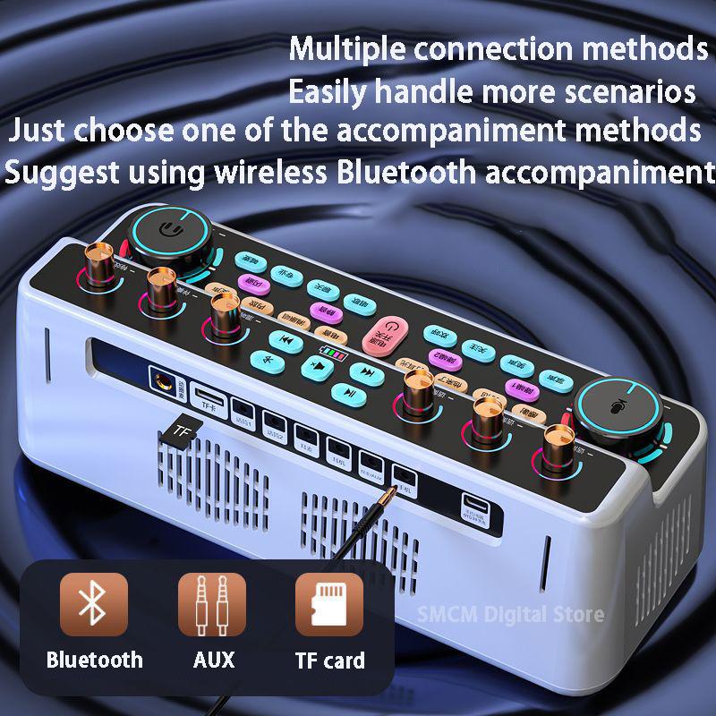 2023 Thẻ âm thanh trực tiếp mới MIC MAX Chất lượng âm thanh Bluetooth không dây ồn ào Tất cả trong một Máy Loa Bluetooth tầm xa BASS Màu sắc: Phù hợp với một người